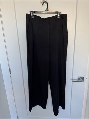 Max Studio Black Wide-Leg Dress Pants